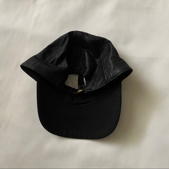 Faux Leather Baseball Hat - Picture 5 of 5
